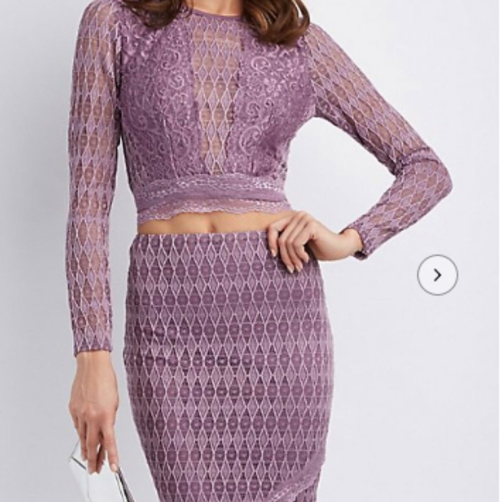 Two Piece - Purple Quilt Dress - Brand New